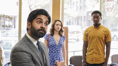 Vandit Bhatt, Violett Beane and Brandon Micheal Hall in God Friended Me 