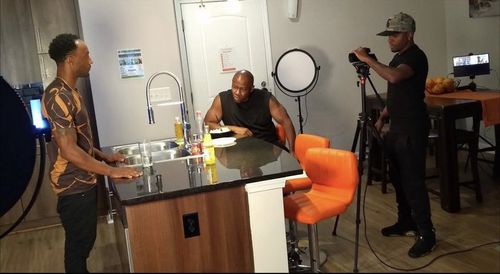 On set of my film L.U.S.T.