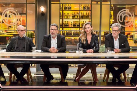 Yisrael Aharoni, Michal Ansky, Eyal Shani, and Haim Cohen in MasterChef Israel (2010)