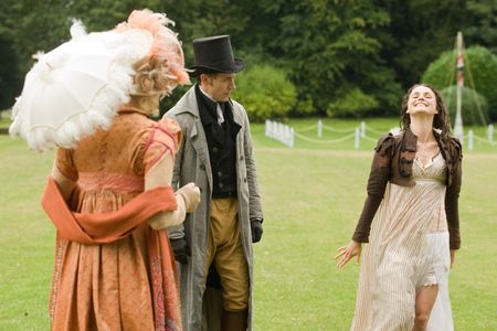 Keri Russell, JJ Feild, and Georgia King in Austenland (2013)