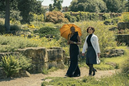 Amber Rose Revah and T'Nia Miller in The Peripheral: Haptic Drift (2022)