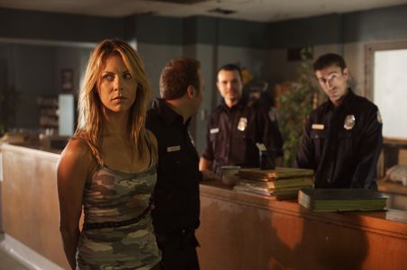 Michele Morrow as Karen Cook and Sam Skoryna as Officer Chris Watts