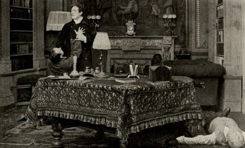 Marc McDermott and Barry O'Moore in The Man Who Disappeared (1914)