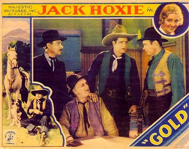 Hooper Atchley, Matthew Betz, Jack Hoxie, Lafe McKee, and Dynamite the Horse in Gold (1932)