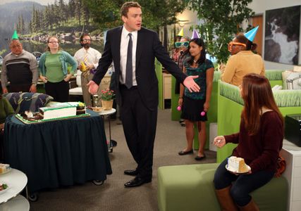 Alyson Hannigan, Jason Segel, and Leah Coonce in How I Met Your Mother (2005)