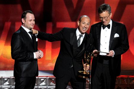 Alex Gansa, Howard Gordon, and Gideon Raff at an event for Homeland (2011)