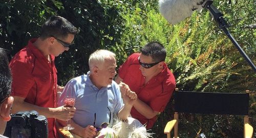 Leslie Jordan and Gary Lane