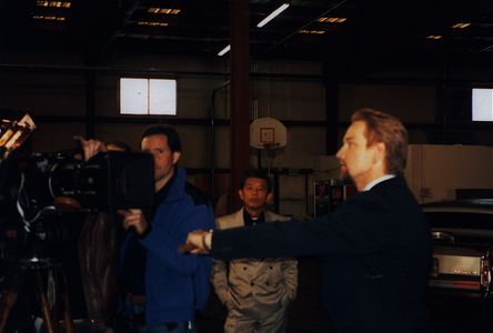 Dale Girard on the set of 