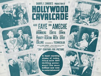 Buster Keaton, Don Ameche, J. Edward Bromberg, Eddie Collins, Alan Curtis, Stuart Erwin, Alice Faye, and Russell Hicks i