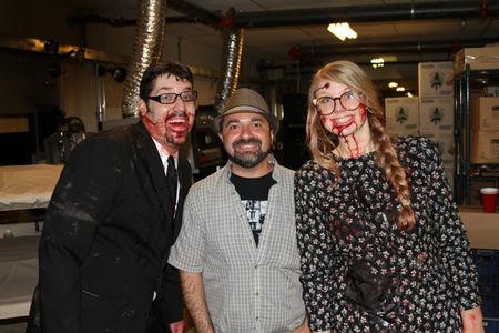 On the set of Flesh Eaters: a love story w Actors Alexis Cunningham and Will Souders