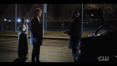 Ward Horton, Elizabeth Cappuccino, and Kenneth Trujillo in Tom Swift (2022)