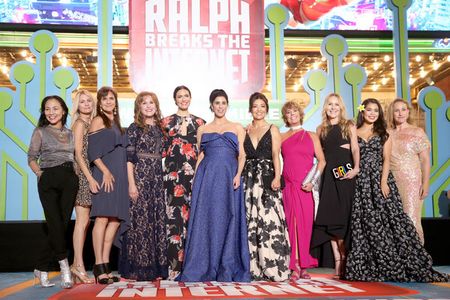 'Ralph Breaks The Internet' World Premiere: (L-R) Actors Irene Bedard voice of Pocahontas, Kate Higgins voice of Aurora,