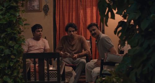 Jameel Khan, Harsh Mayar, and Vaibhav Raj Gupta in Gullak (2019)