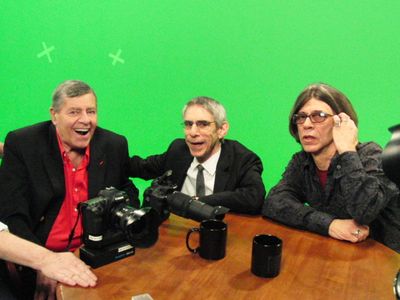 on set with belzer and Jerry