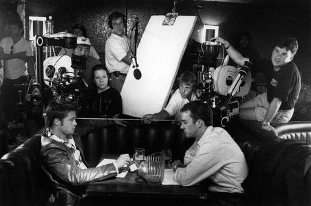 Brad Pitt, Edward Norton, Don Coufal, and Conrad W. Hall in Fight Club (1999)