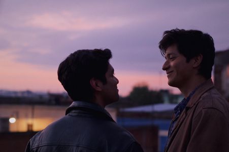 Christian Vazquez and Armando Espitia in I Carry You with Me (2020)
