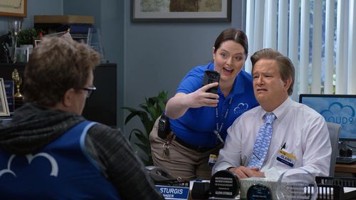 Steve Agee, Mark McKinney, and Lauren Ash in Superstore (2015)