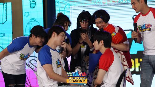 Daewon Park, Paul Kim, Robin Geong, Heojun, Julian Trono, and Fabio Ide in Aja aja tayo (2018)