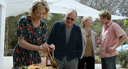 Bruno Ganz, Marthe Keller, Corinna Kirchhoff, and Max Riemelt in Amnesia (2015)