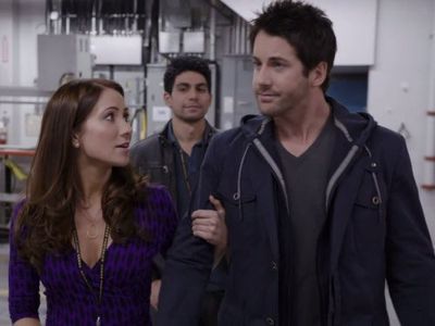 Miranda Frigon, Niall Matter, and Danny Rahim in Primeval: New World (2012)