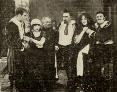 Fred Mace, Mabel Normand, and Mack Sennett in Pedro's Dilemma (1912)