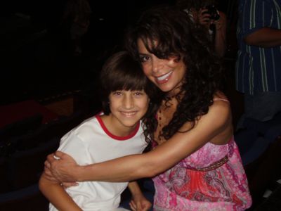 Emilio with Paula Abdul at the Opening Night of 
