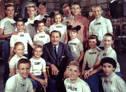 Walt Disney, Kevin Corcoran, Annette Funicello, Sharon Baird, Lonnie Burr, Tommy Cole, Tim Considine, Jimmie Dodd, Lynn 