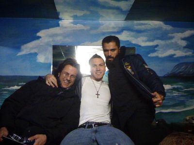On set of MISLED - Scott Baldyga, Jonathan Stanley, Sammy Sheik