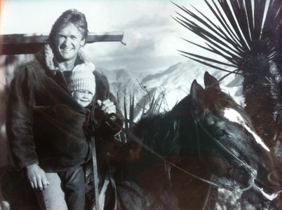 Riding Raider with daughter, Erika