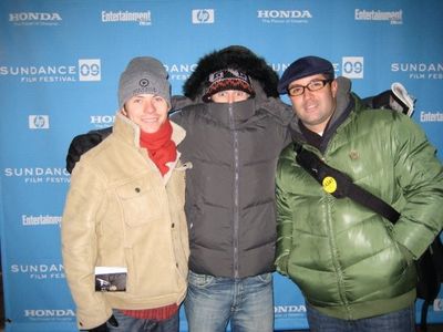 (From left to right)Kelly L. King, Lucas Grabeel & Brent Geisler at the 2009 Sundance Film Festival in Park City, Utah.