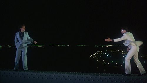 John Travolta and Barry Miller in Saturday Night Fever (1977)