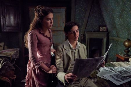 On set of Enola Holmes