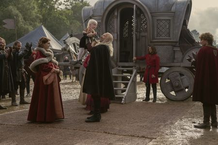 Paddy Considine, Ryan Corr, Gavin Spokes, and Emily Carey in House of the Dragon (2022)