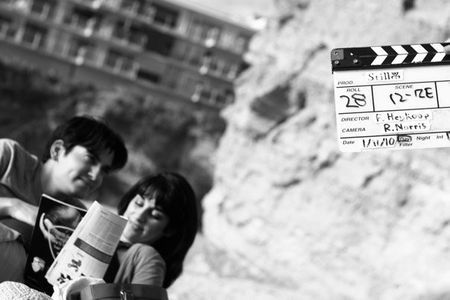 On set of 