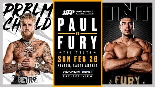 Tommy Fury and Jake Paul in Top Rank Boxing on ESPN: Jake Paul vs. Tommy Fury (2023)