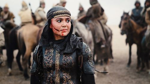 Aizhan Lighg in The Legend of Tomiris (2019)