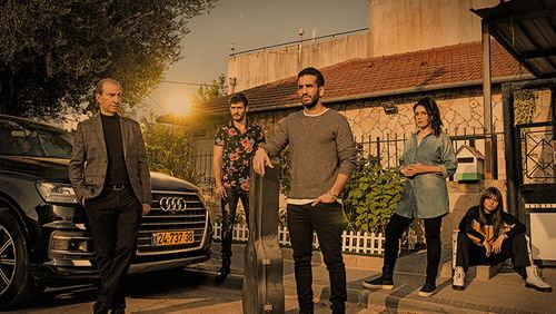 Dafna Dekel, Sasson Gabay, Bar Tzabary, Adi Alon, and Kim Or Azulay in Menagen VeShar (2021)