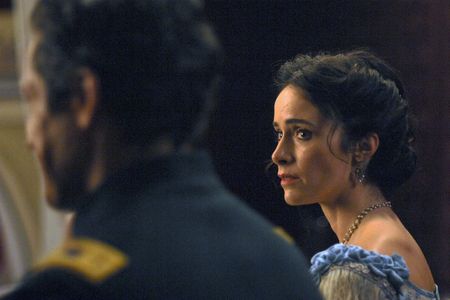 Abigail Spencer, Neal Bledsoe, and Michael Krebs in Timeless (2016)