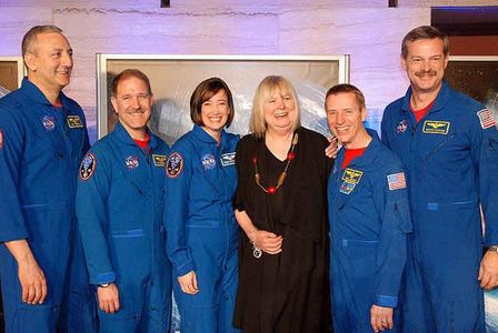 Scott D. Altman, Toni Myers, Megan McArthur, John M. Grunsfeld, Gregory C. Johnson, and Michael Massimino at an event fo