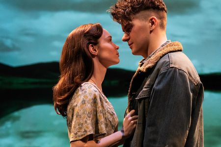 Caitlin Houlahan and Colton Ryan in Girl From the North Country