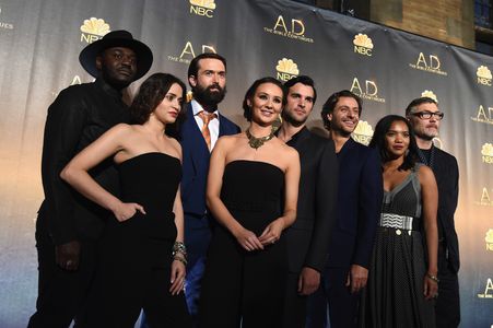 Adam Levy, Vincent Regan, Chipo Chung, Juan Pablo Di Pace, Emmett J Scanlan, Claire Cooper, and Babou Ceesay at an event