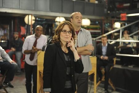 Scott Adsit, Tina Fey, Keith Powell, Matt Oberg, and Bethany Hall in 30 Rock (2006)