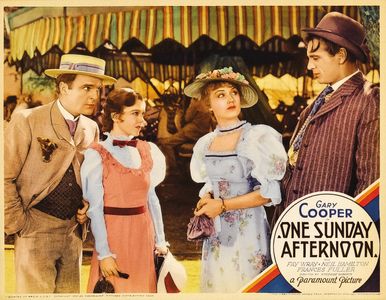 Gary Cooper, Frances Fuller, Neil Hamilton, and Fay Wray in One Sunday Afternoon (1933)