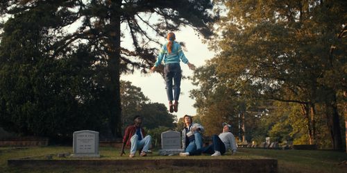 Caleb McLaughlin, Sadie Sink, Joe Keery, and Gaten Matarazzo in Stranger Things: Chapter Four: Dear Billy (2022)