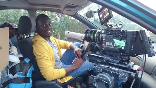 On location filming a Keurig commercial