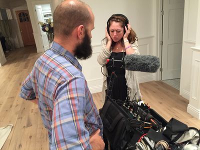 Director Sonia Blangiardo on set of Ladies of the Lake