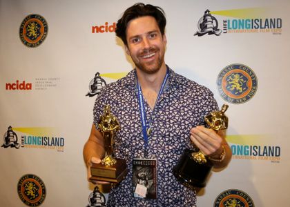 Bret Lada at an event for The Andy Baker Tape (2021)