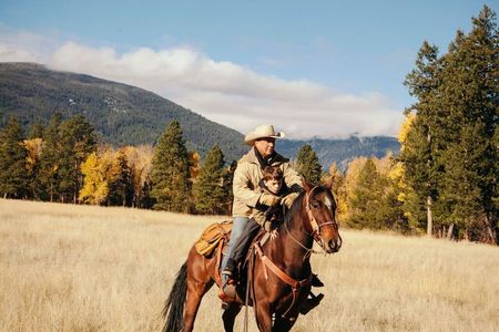 Kevin Costner and Brecken Merrill in Yellowstone (2018)