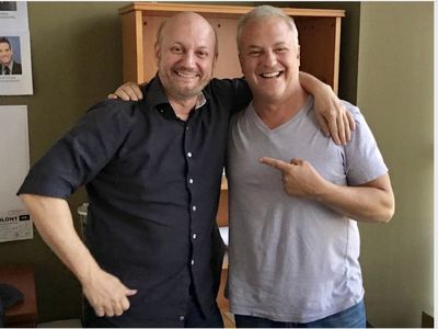 With my friend and Academy Award winner Juan Campanella