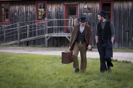 Griffin on the set of 
